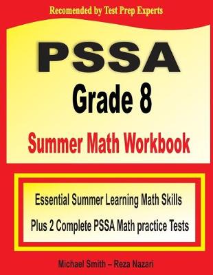 Book cover for PSSA Grade 8 Summer Math Workbook