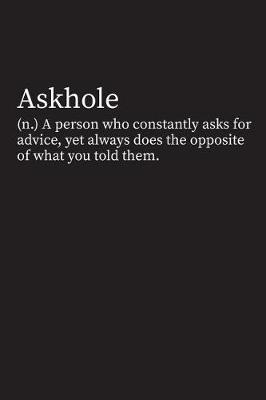 Book cover for Askhole
