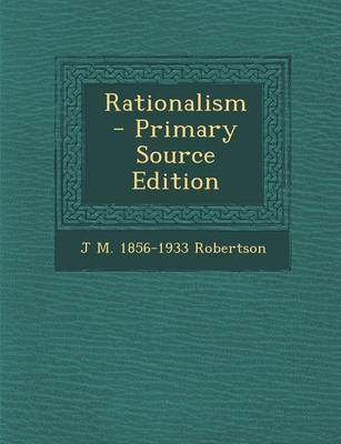 Book cover for Rationalism