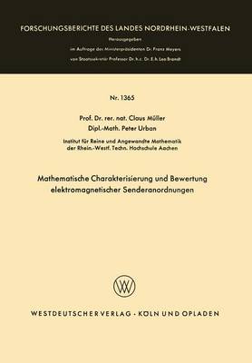 Book cover for Mathematische Charakterisierung Und Bewertung Elektromagnetischer Senderanordnungen