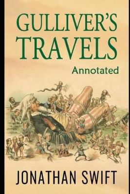 Book cover for Gulliver's Travels (Annotated & Illustrated)