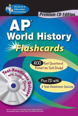 Book cover for AP World History Flashcards, Premium Edition