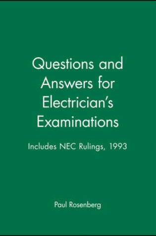 Cover of Questions and Answers for Electrician's Examinations