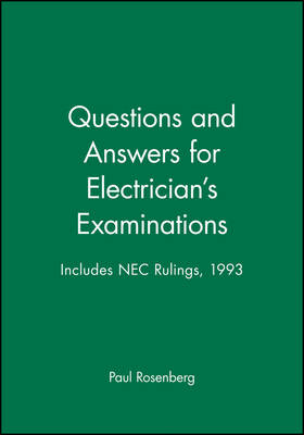 Book cover for Questions and Answers for Electrician's Examinations