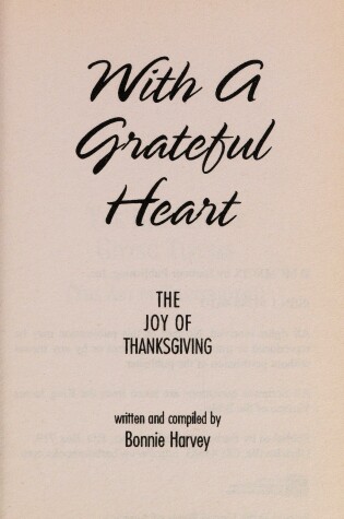 Cover of With a Grateful Heart