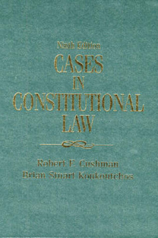 Cover of Cases in Constitutional Law