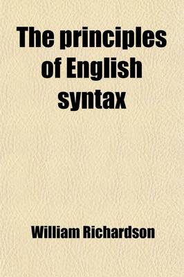 Book cover for The Principles of English Syntax