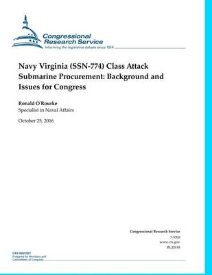 Book cover for Navy Virginia (SSN-774) Class Attack Submarine Procurement