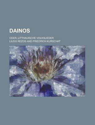 Book cover for Dainos; Oder, Litthauische Volkslieder