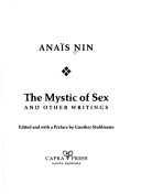Book cover for The Mystic of Sex