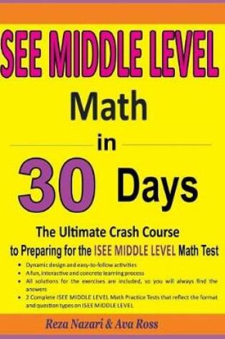 Cover of ISEE Middle Level Math in 30 Days
