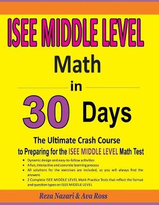 Book cover for ISEE Middle Level Math in 30 Days