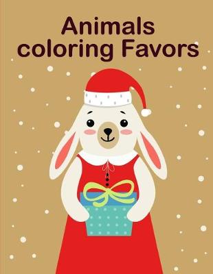 Book cover for Animals coloring Favors