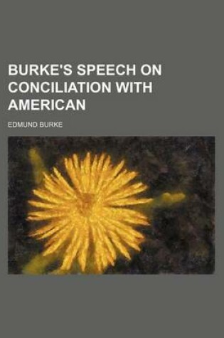 Cover of Burke's Speech on Conciliation with American