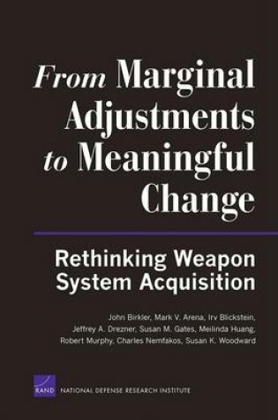 Cover of From Marginal Adjustments to Meaningful Change