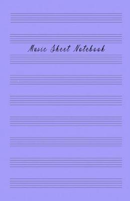 Book cover for Music Sheet Notebook
