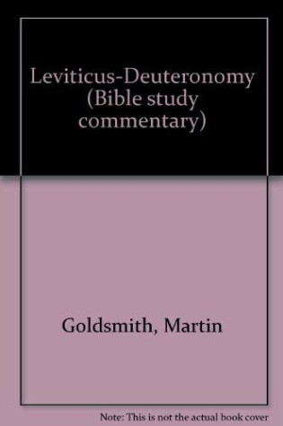 Cover of Leviticus-Deuteronomy