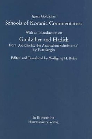 Cover of Schools of Koranic Commentators