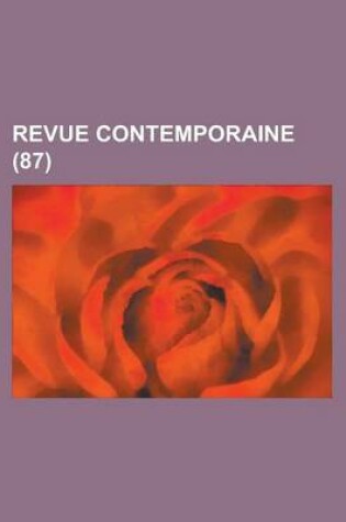 Cover of Revue Contemporaine (87)