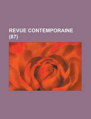 Book cover for Revue Contemporaine (87)