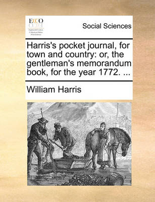 Book cover for Harris's Pocket Journal, for Town and Country