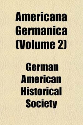 Cover of Americana Germanica (Volume 2)