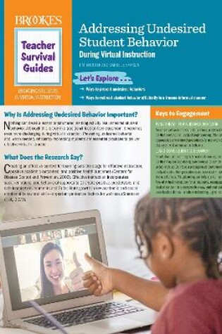 Cover of Addressing Undesired Student Behavior During Virtual Instruction