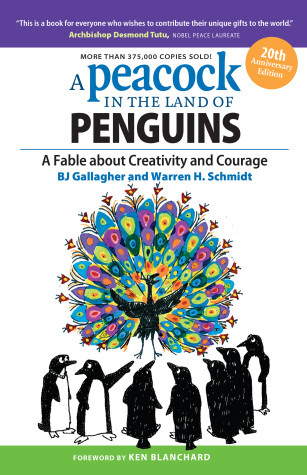Book cover for A Peacock in the Land of Penguins: A Fable about Creativity and Courage