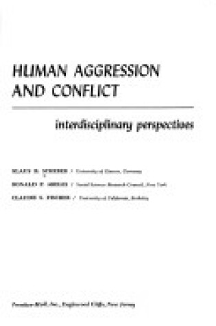 Cover of Human Aggression and Conflict