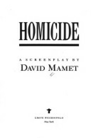 Cover of Homicide