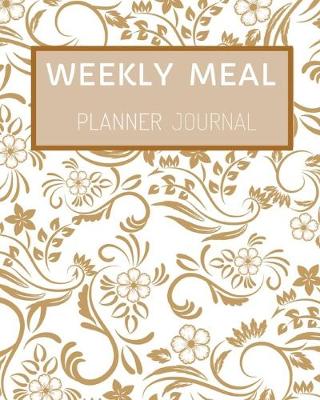 Book cover for weekly meal planner journal