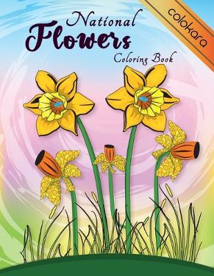 Book cover for National Flowers Coloring Book