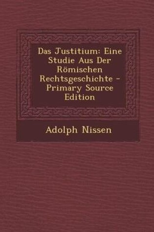 Cover of Das Justitium