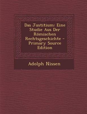 Book cover for Das Justitium