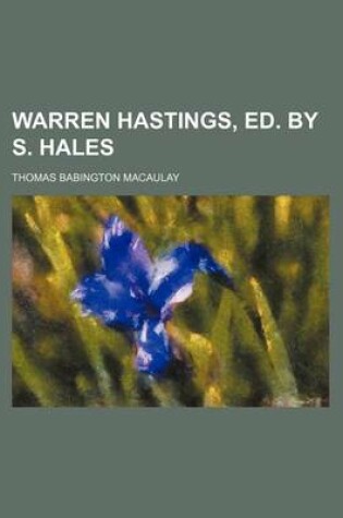 Cover of Warren Hastings, Ed. by S. Hales