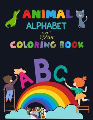 Book cover for Animal Alphabet Fun Coloring Book