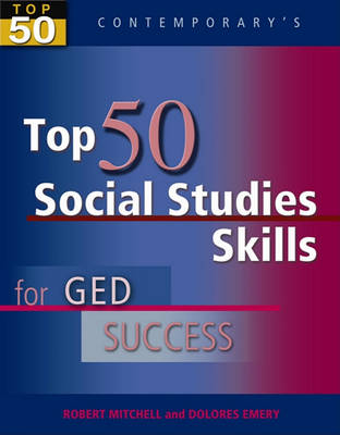 Book cover for Top 50 Social Studies Skills for GED Success, Student Text Only