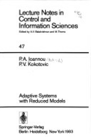 Cover of Adaptive Systems with Reduced Models