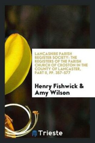 Cover of Lancashire Parish Register Society
