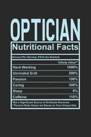 Cover of Optician Nutritional Facts