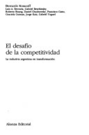 Cover of Desafio de La Competitividad