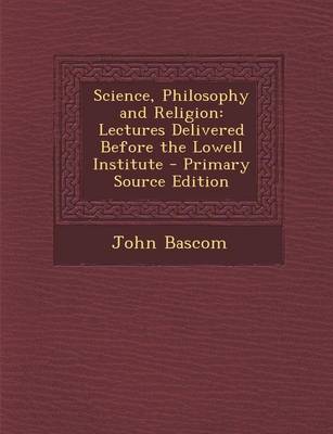 Book cover for Science, Philosophy and Religion