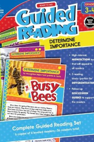 Cover of Ready to Go Guided Reading: Determine Importance, Grades 3 - 4