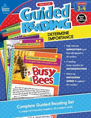 Book cover for Ready to Go Guided Reading: Determine Importance, Grades 3 - 4