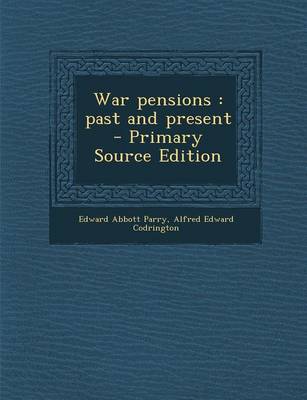 Book cover for War Pensions