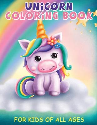 Book cover for Unicorn Coloring Book