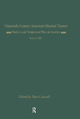 Cover of Pasticcio and Temperance Plays in America