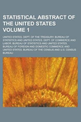 Cover of Statistical Abstract of the United States Volume 1