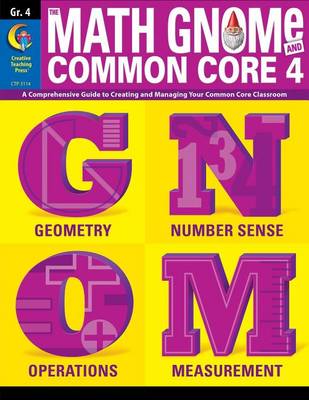 Book cover for 4th Grd Math Gnome & Common Core Four