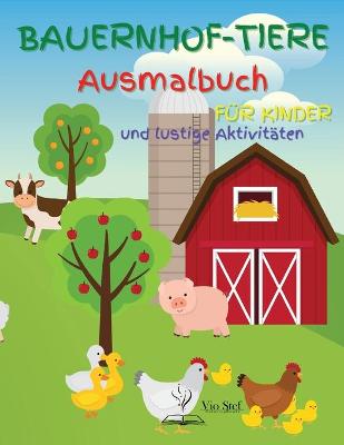 Book cover for Bauernhof-Tiere Ausmalbuch für Kinder